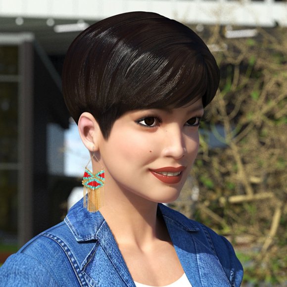 COPY - Vintage/Estate Handmade Southwestern Gold-Tone Chandelier Earrings "BEAU… - Picture 2 of 3